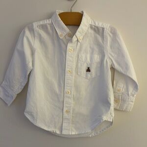 GAP White Button Down Shirt with Classic Collar